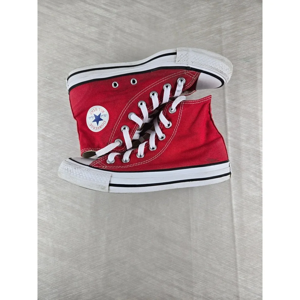 Converse Chuck Taylor All Star High Top Red Canvas Sneakers  Mens 4 Womens 6